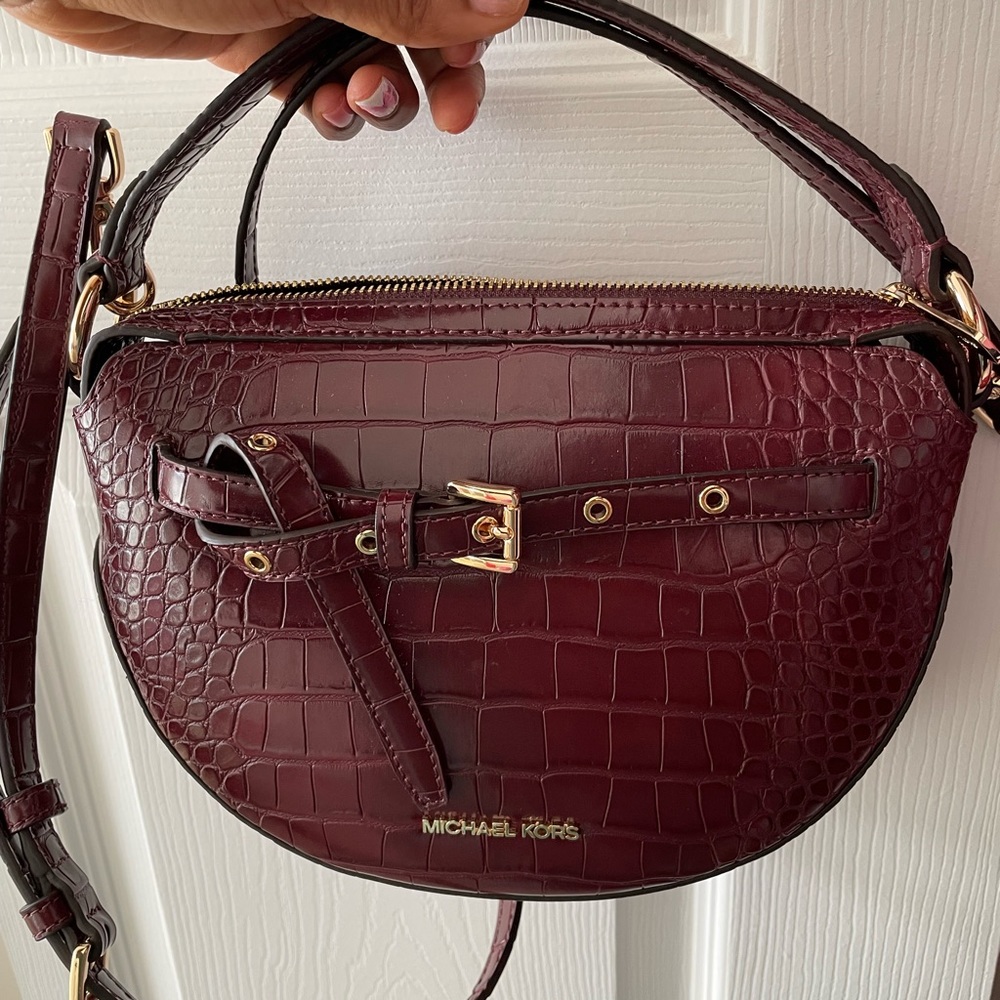 Michael Kors Burgundy Purse